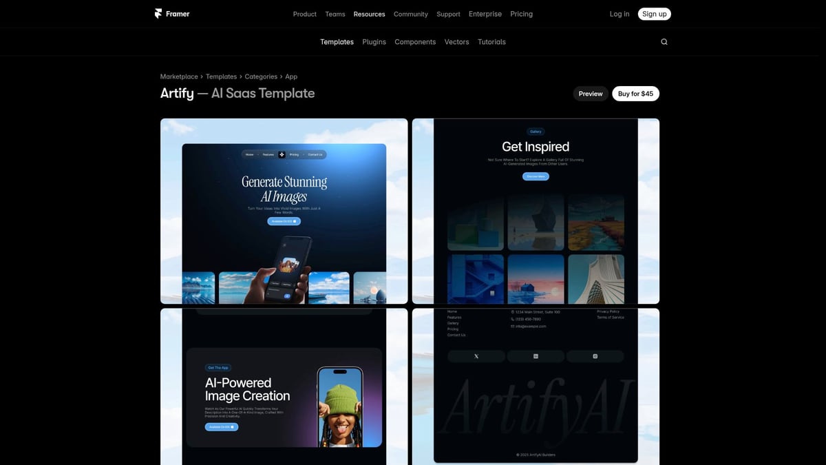 7 Idées De Template Framer À Essayer Absolument En 2026 - Artify