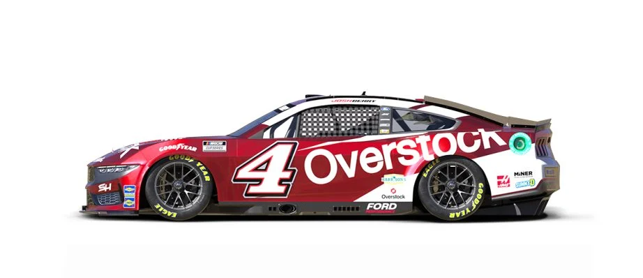 Josh Berry will drive the No. 4 Overstock.com Ford.