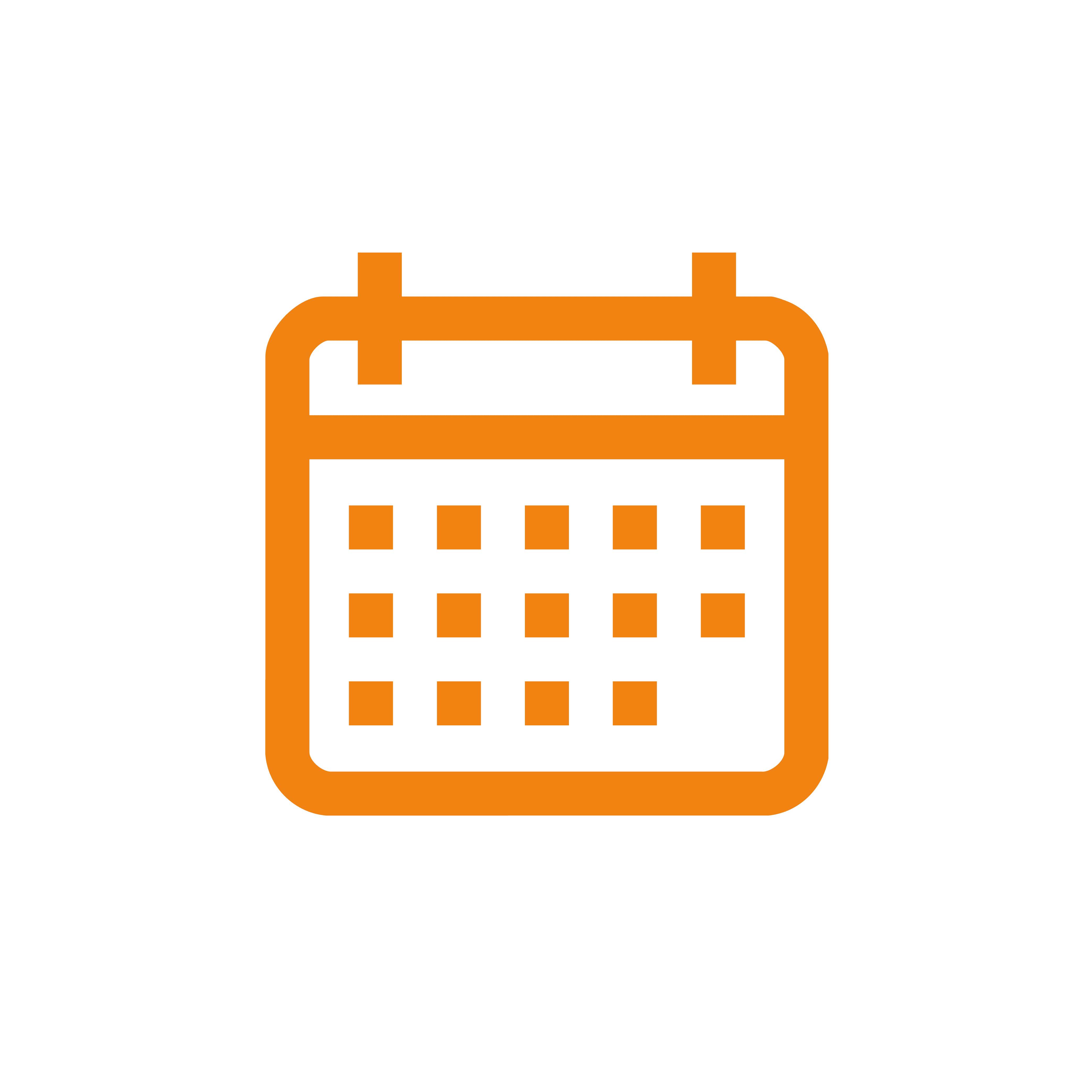 Orange calender icon