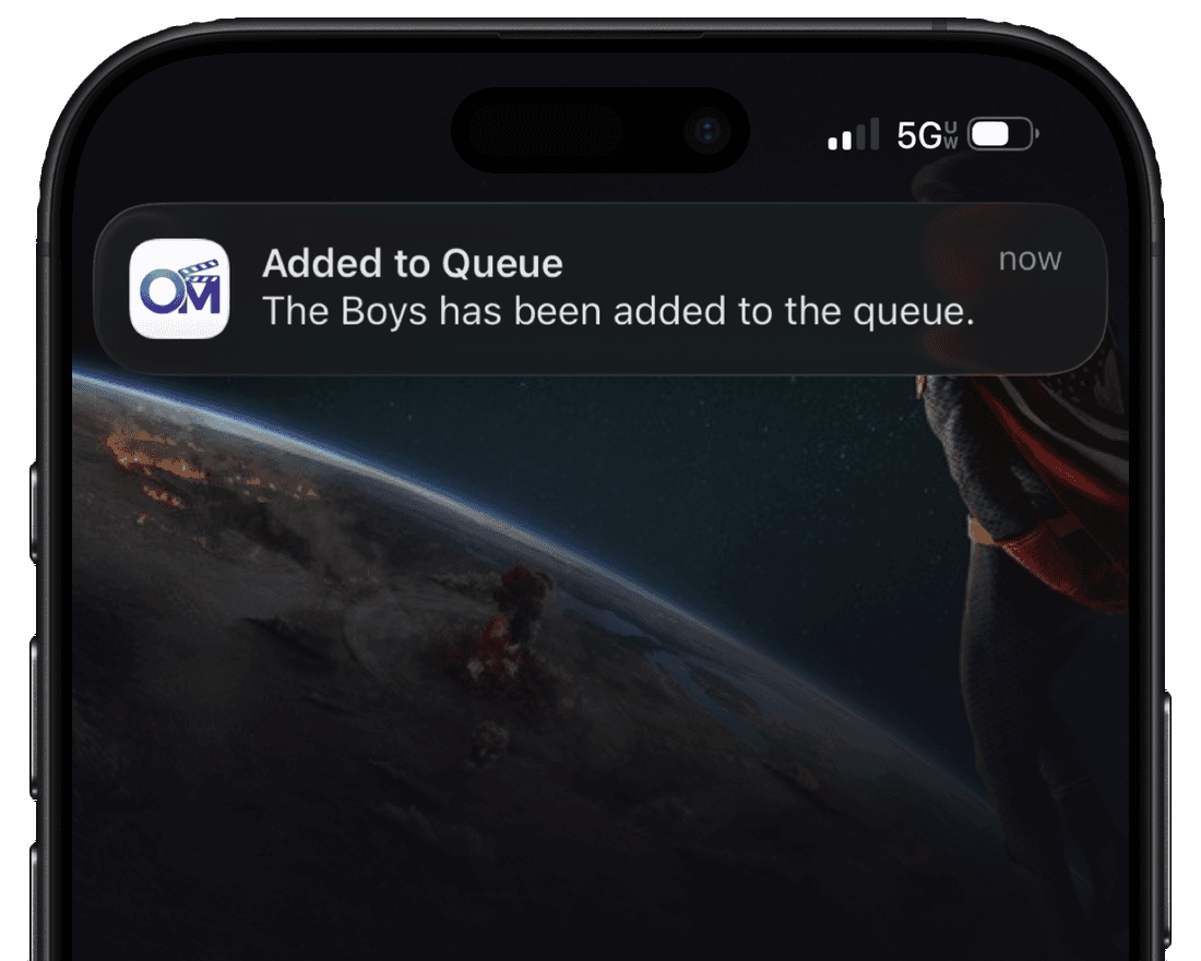 Request anywhere — OrgoMedia app screenshot