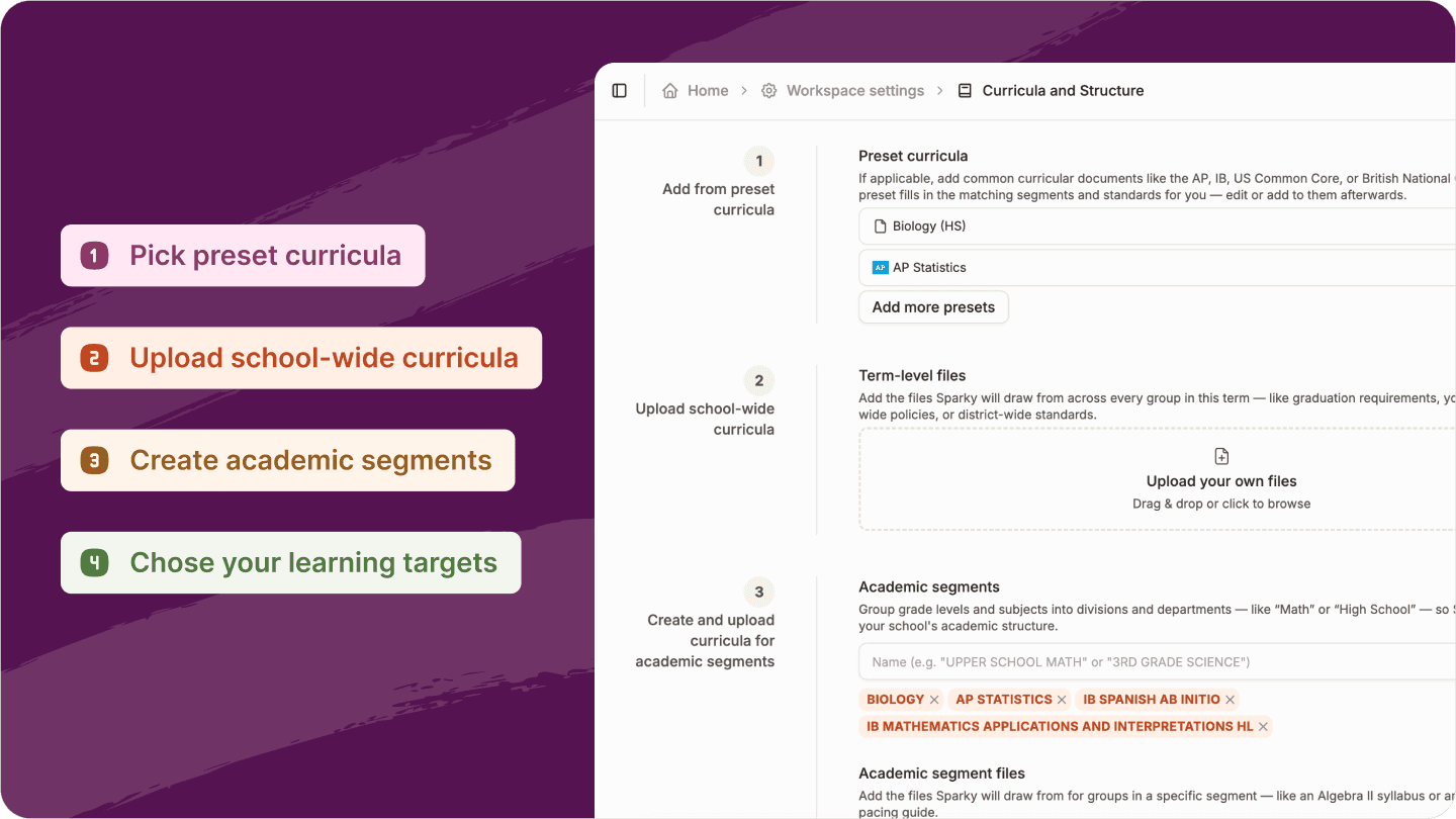 Image of curriculum panel