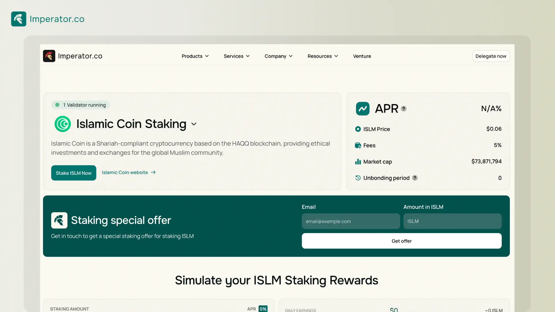 best Islamic Coin validators