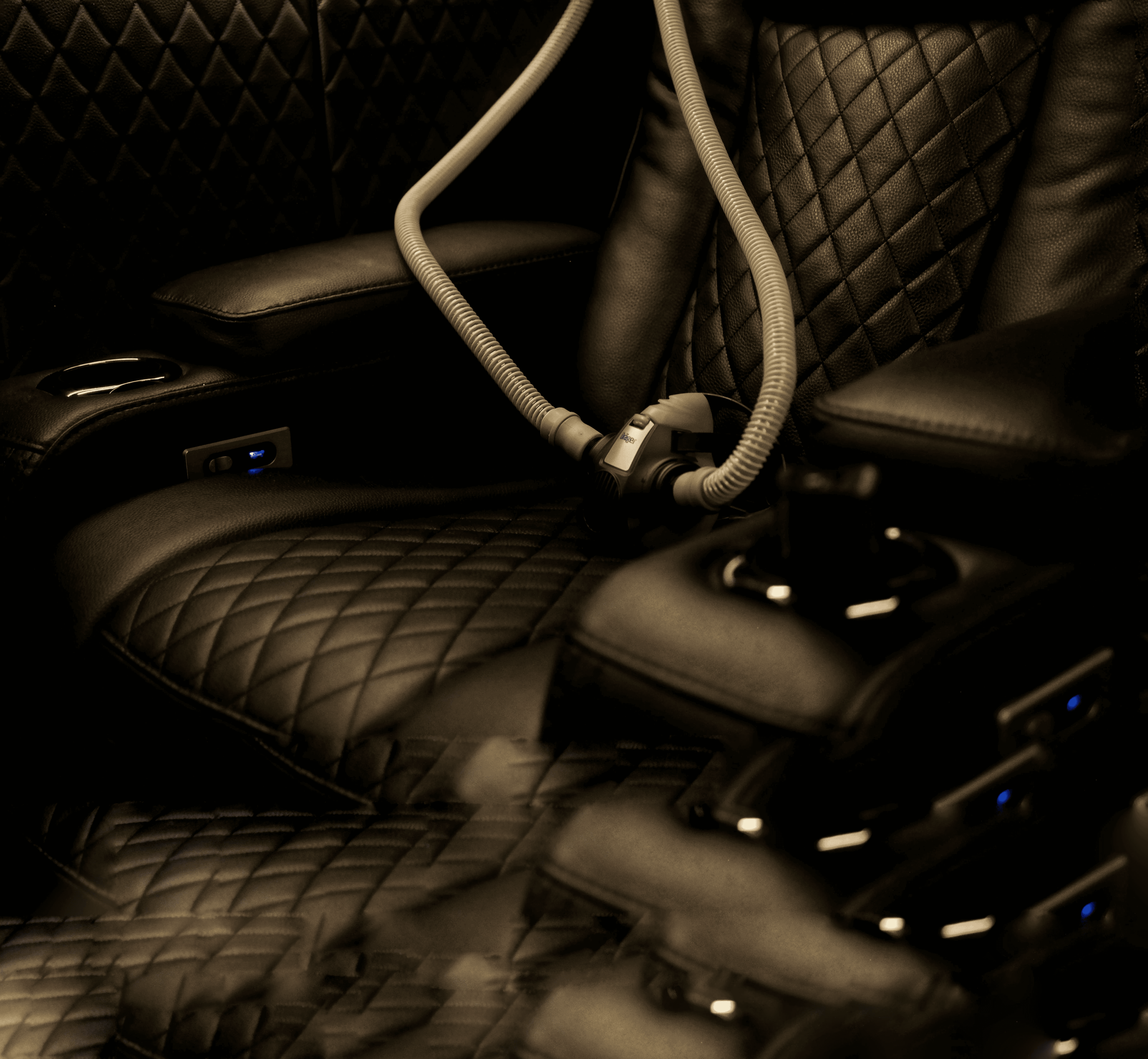 Woman doing hyperbaric oxygen therapy (HBOT)