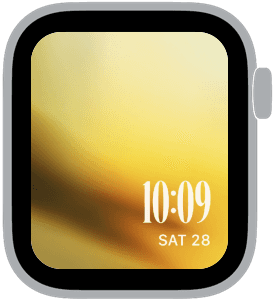 butter glow Apple Watch face preview 5 featuring gradient, summer, and spring.