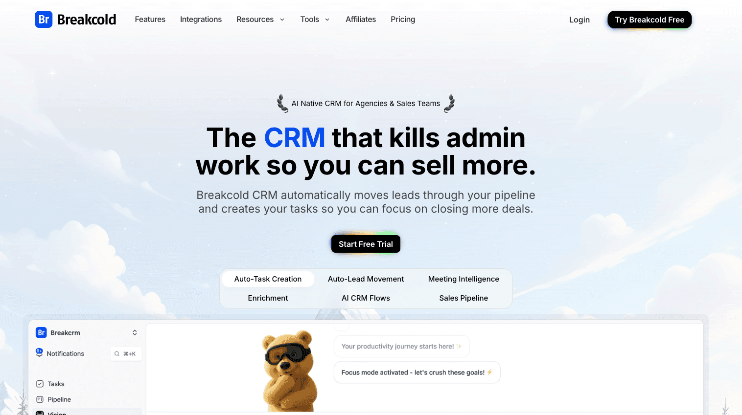 Self-Updating CRM - Breakcold