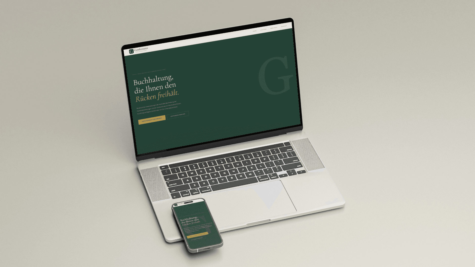 Gundermann Buchhaltung - Website Design