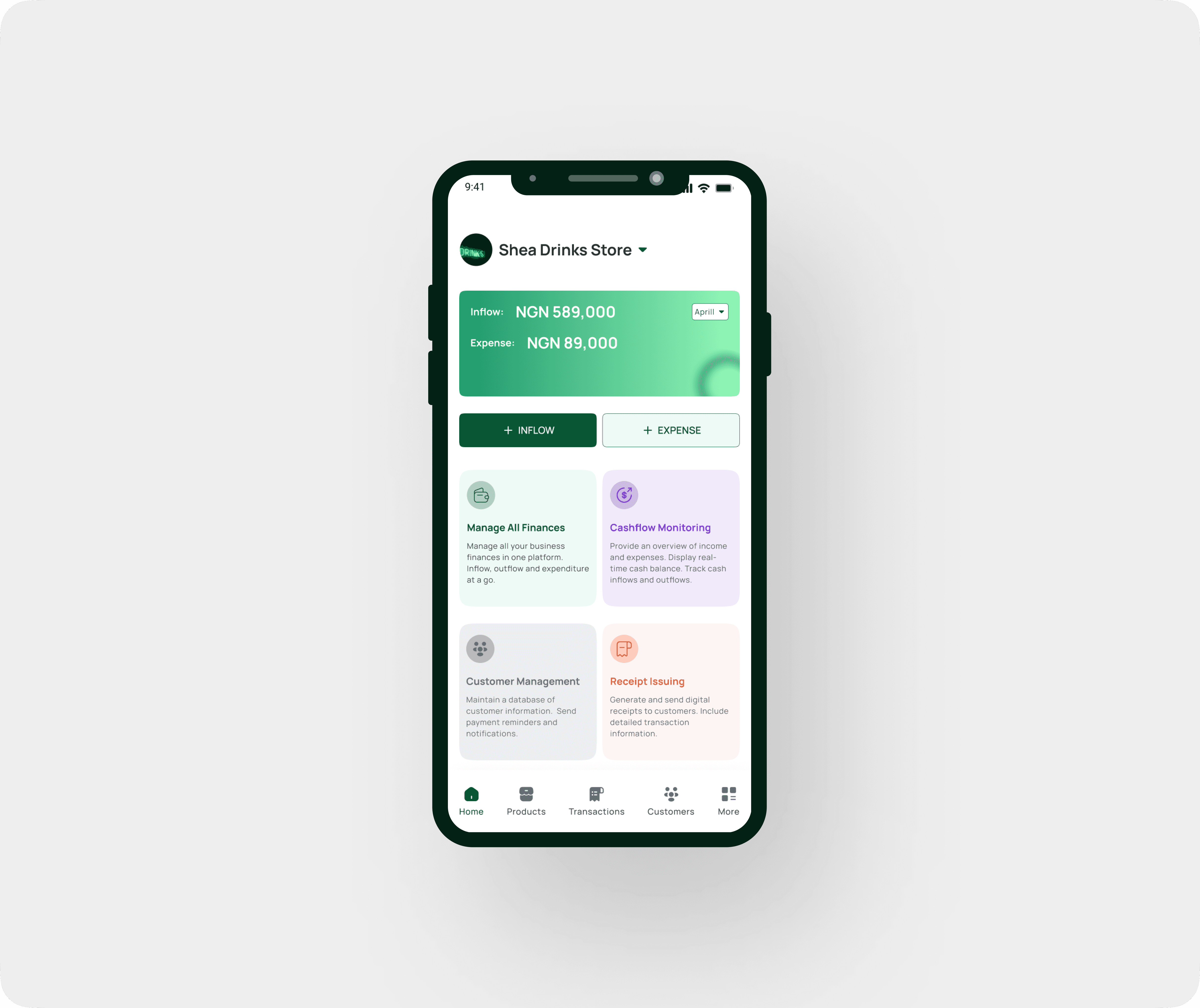 Splitit home screen