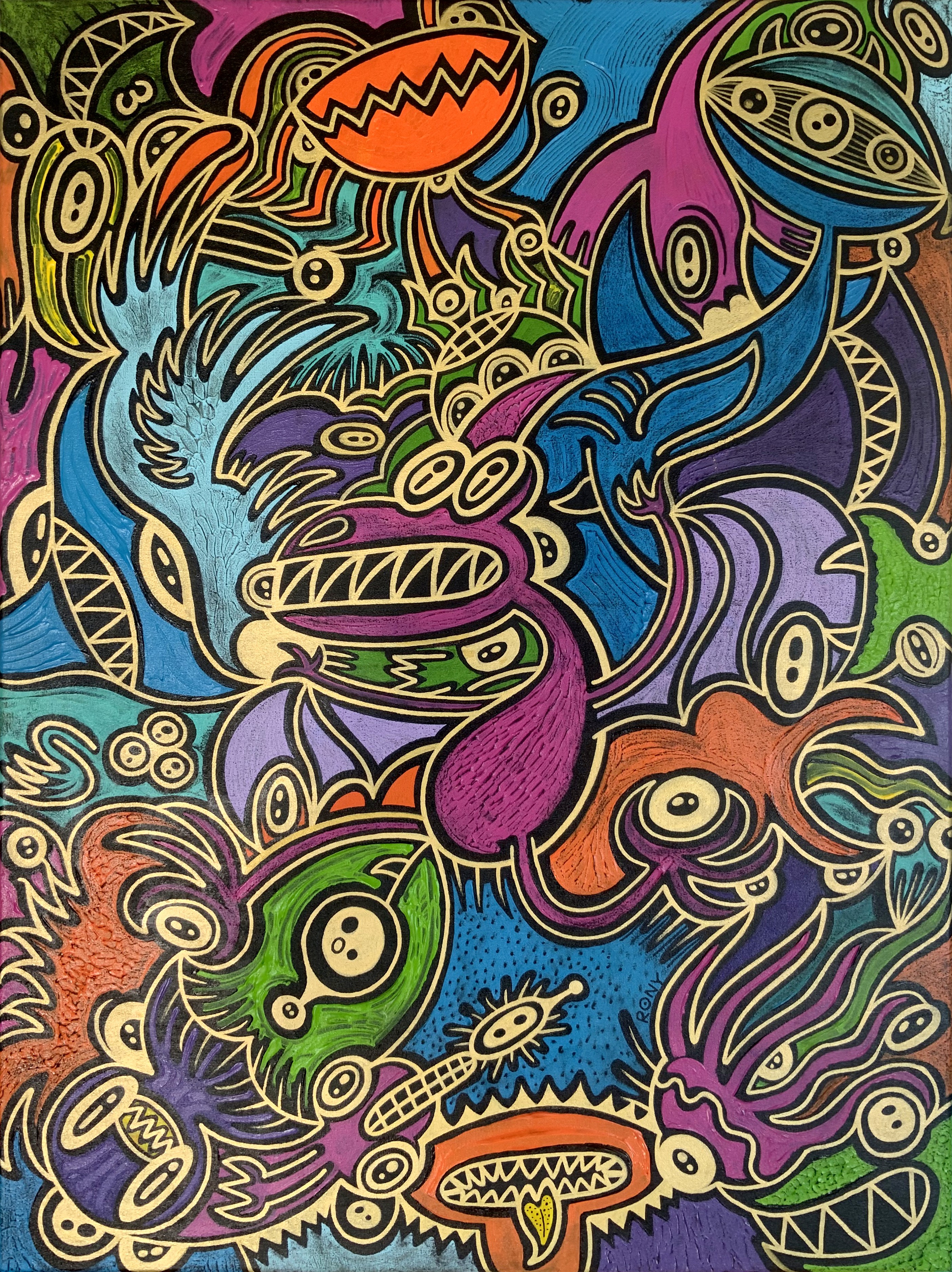 Cosmic mandala. Full view