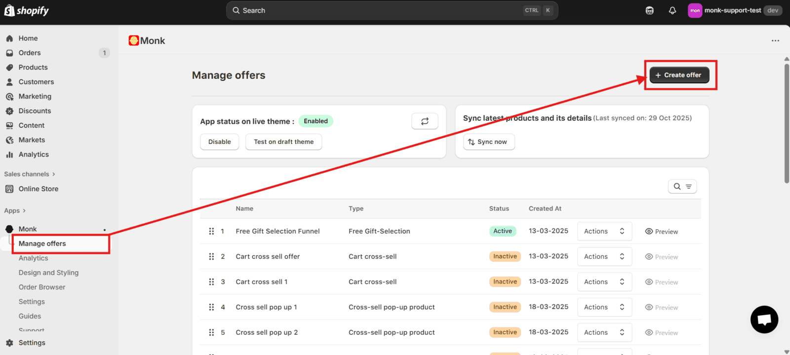 Creating an Upsell Offer in Monk