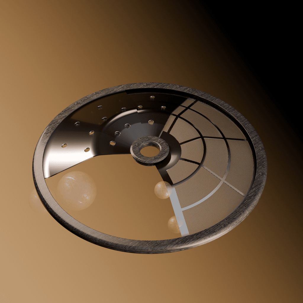 Unsplatter Lid in open Condition