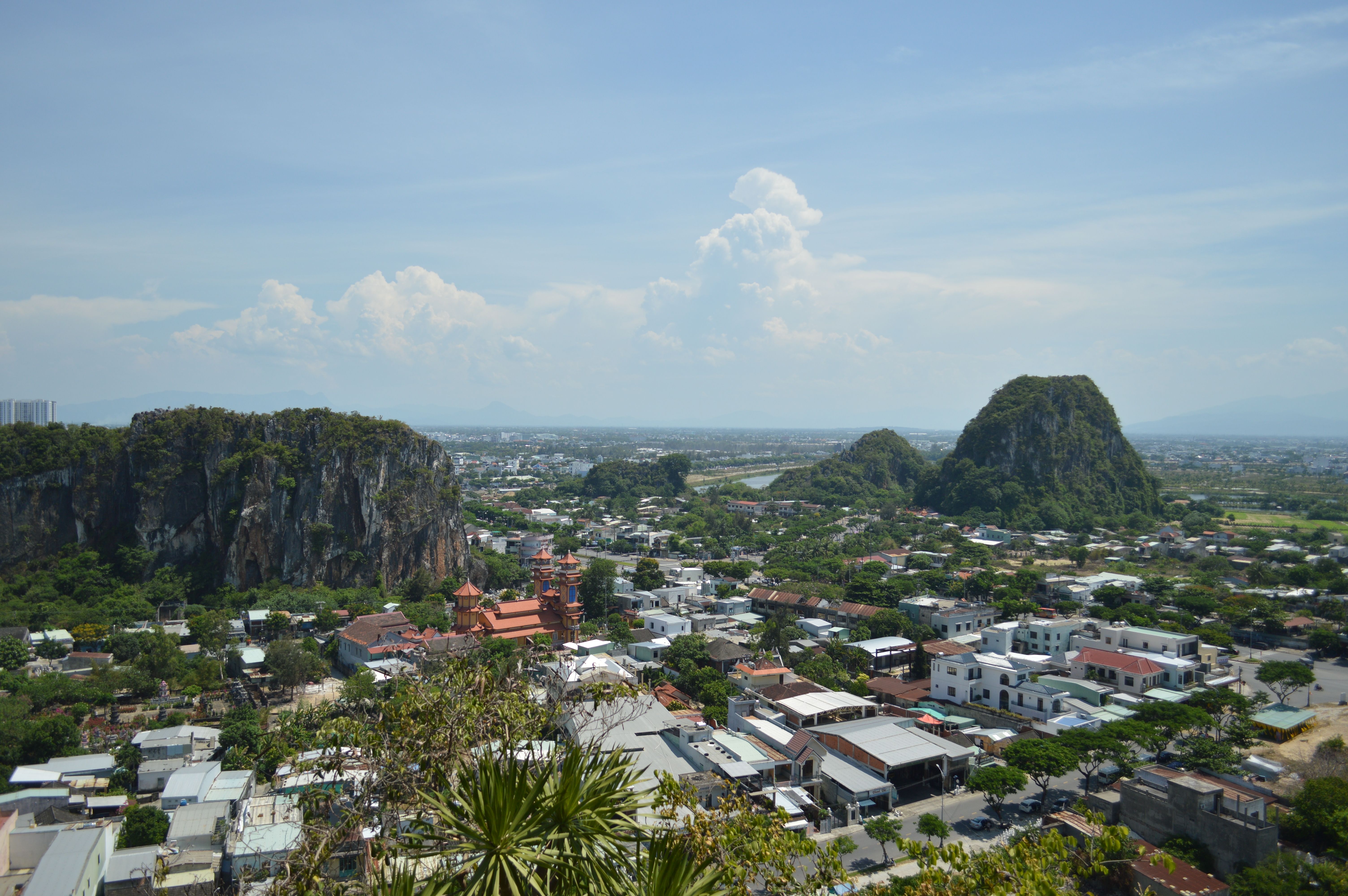 Green mountains in central Vietnam