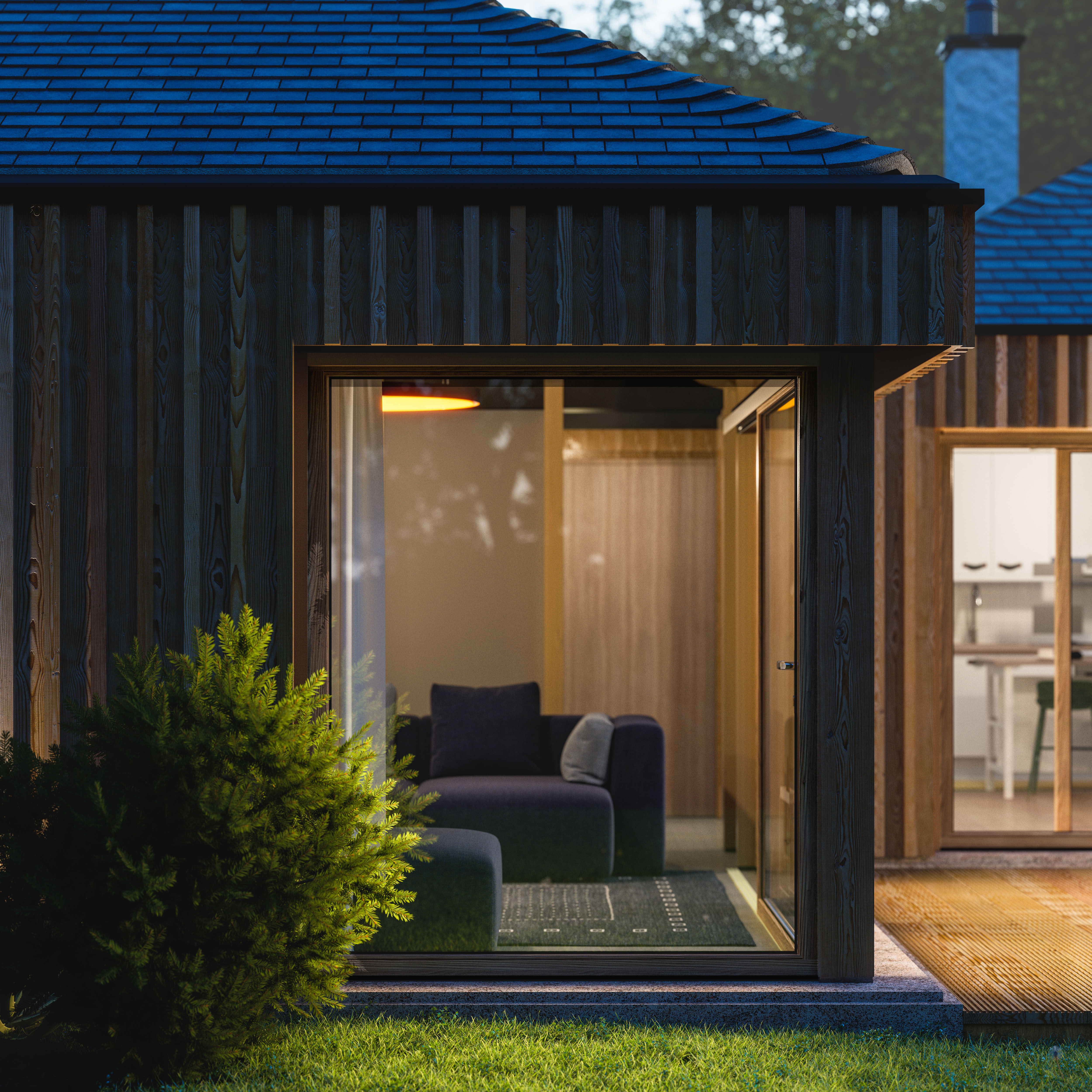 Spalding Bungalow, Rutland Still CGi created using 3ds max, V-Ray, iToo software forest pack & Adobe Photoshop Photography