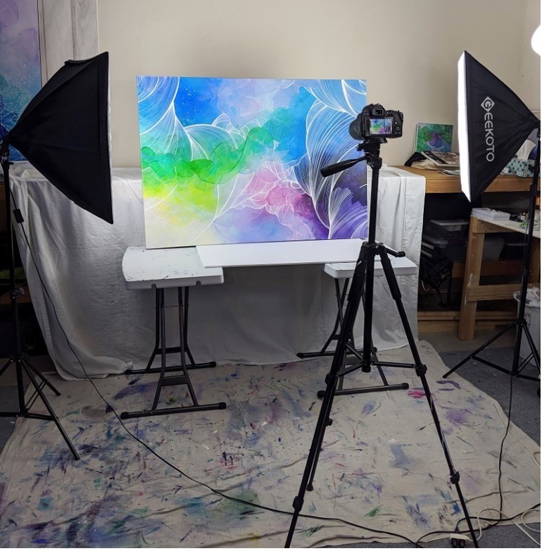 An Image Representing How to Photograph 2-D Artworks