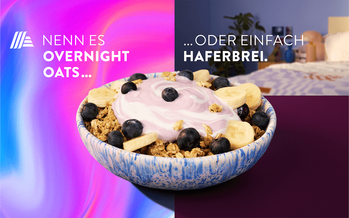Breakfast bowl with yoghurt, granola and berries used to showcase simple everyday nutrition.