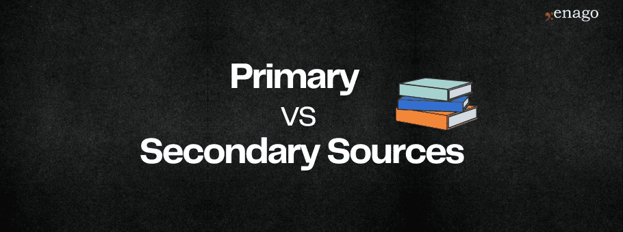 High school student comparing primary and secondary sources at a library desk with academic journals and textbooks