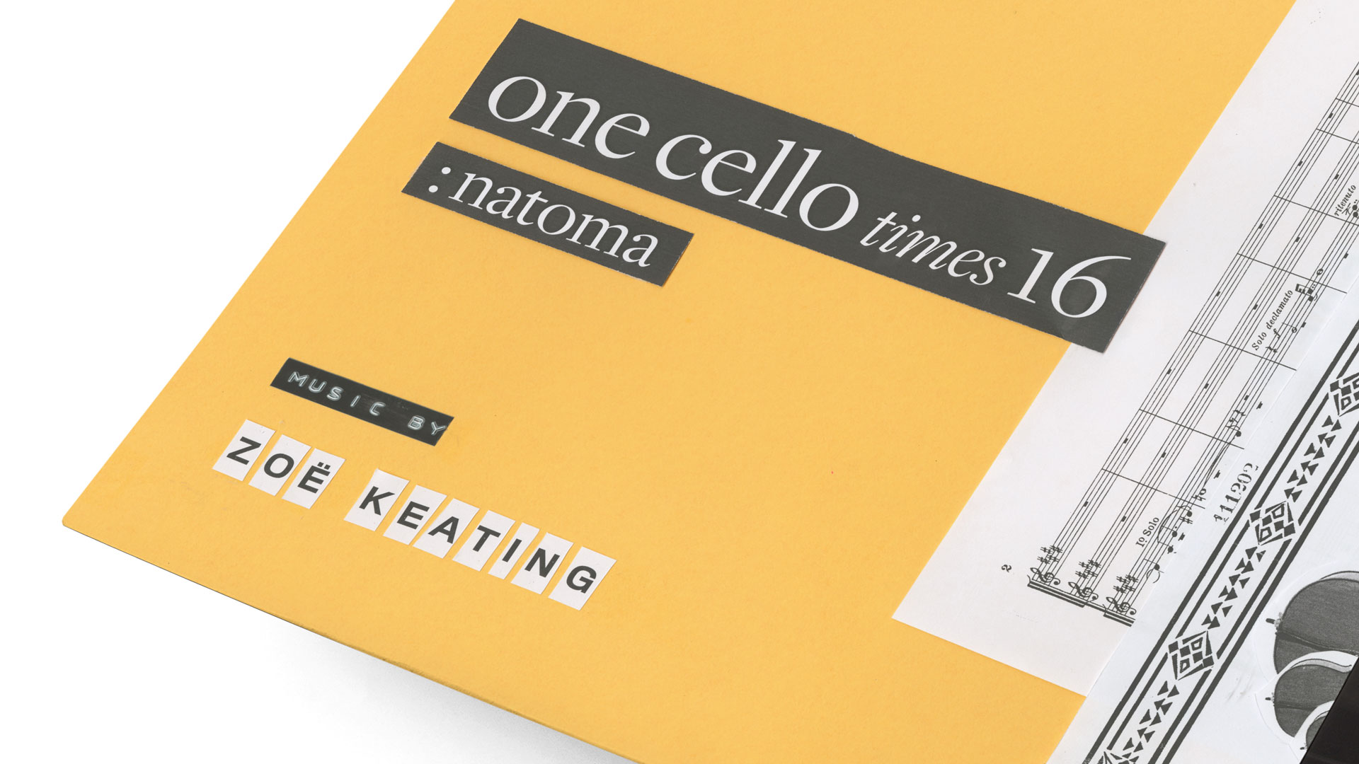 detail of Zoe Keating album packaging