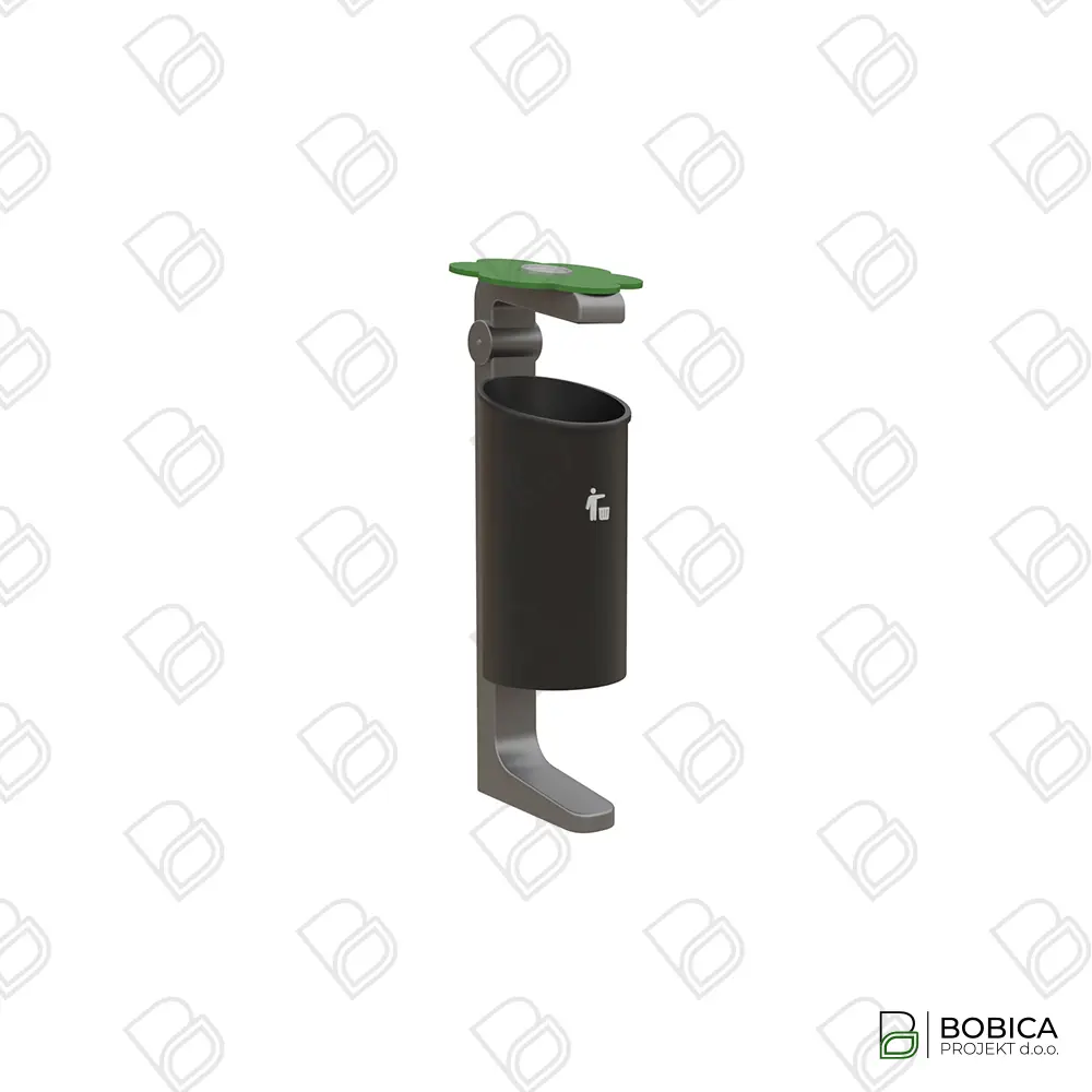 Koš za otpad s cvjetnim poklopcem na nosaču - "Flower Top Bin"