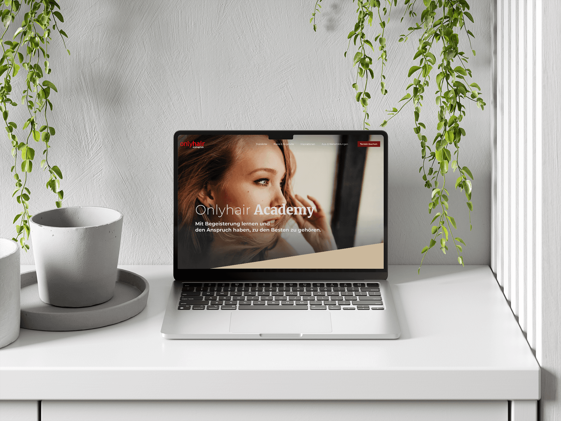 Mockup Webdesign Onlyhair