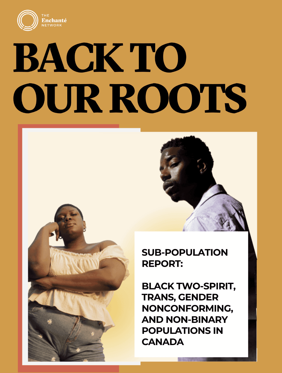 Image features two men engaged in a conversation, with the text "Back to Our Roots" prominently displayed above.