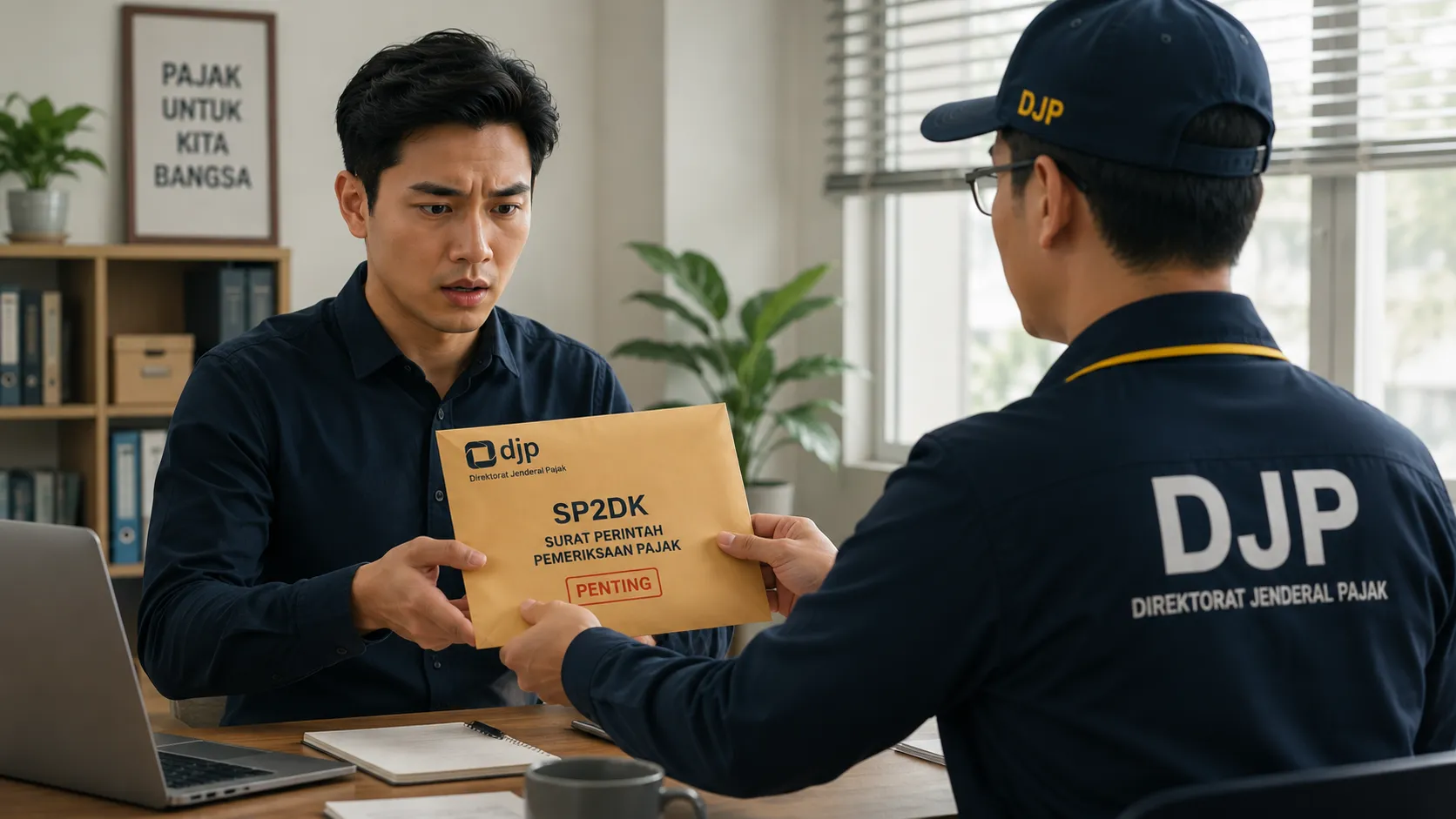 mendapatkan surat SP2DK dari petugas pajak DJP
