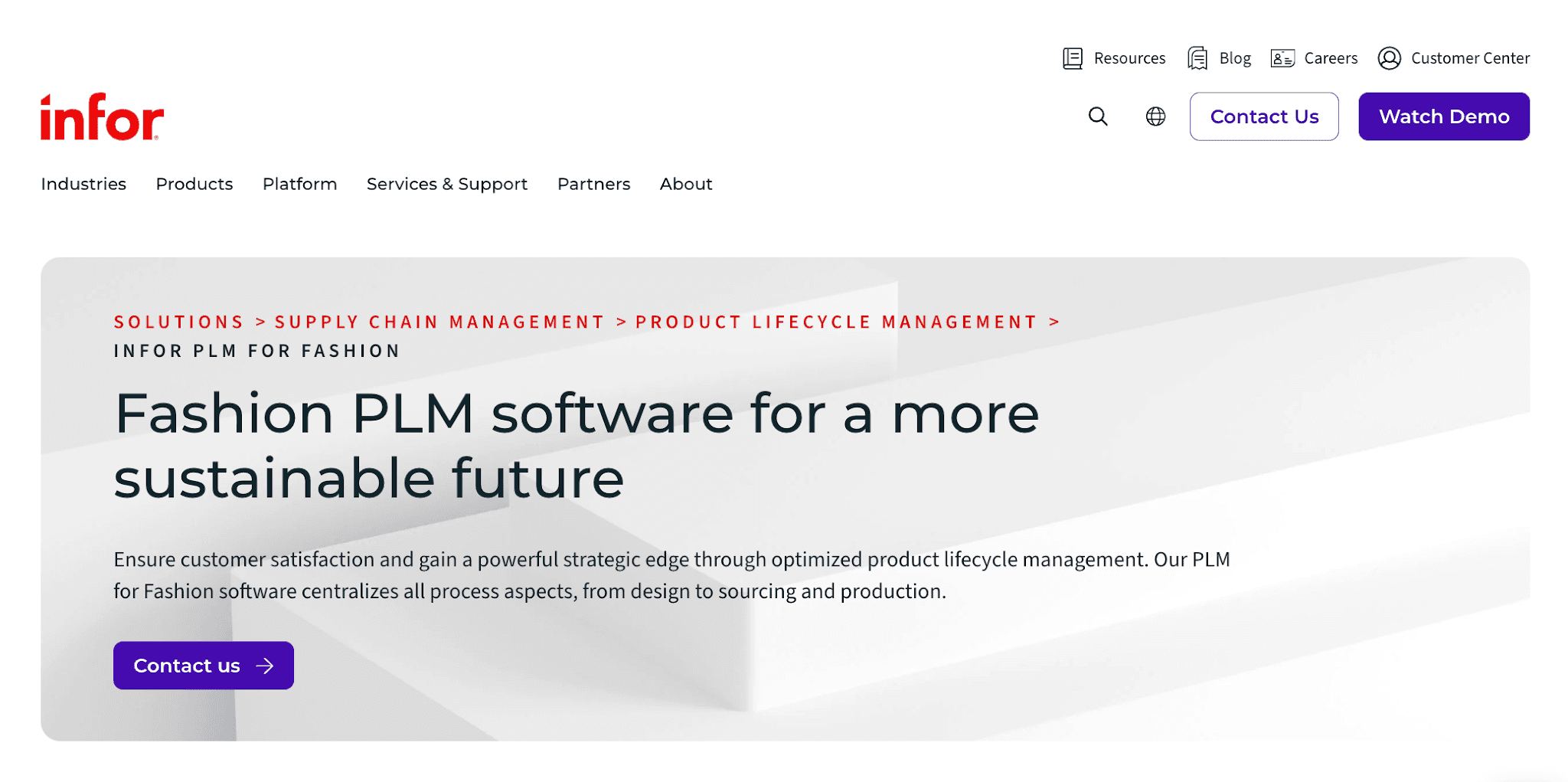 Infor PLM for Fashion