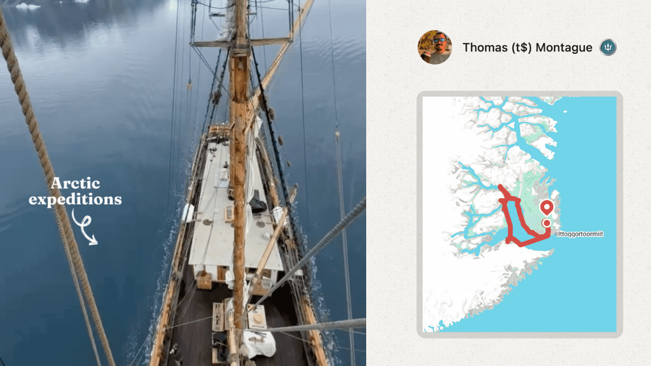 A ship in the Artic Ocean