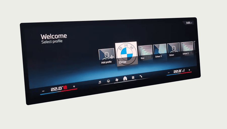 Switch profile - a privacy-critical screen with extensive use case mapping. Covering edge cases like valet mode.