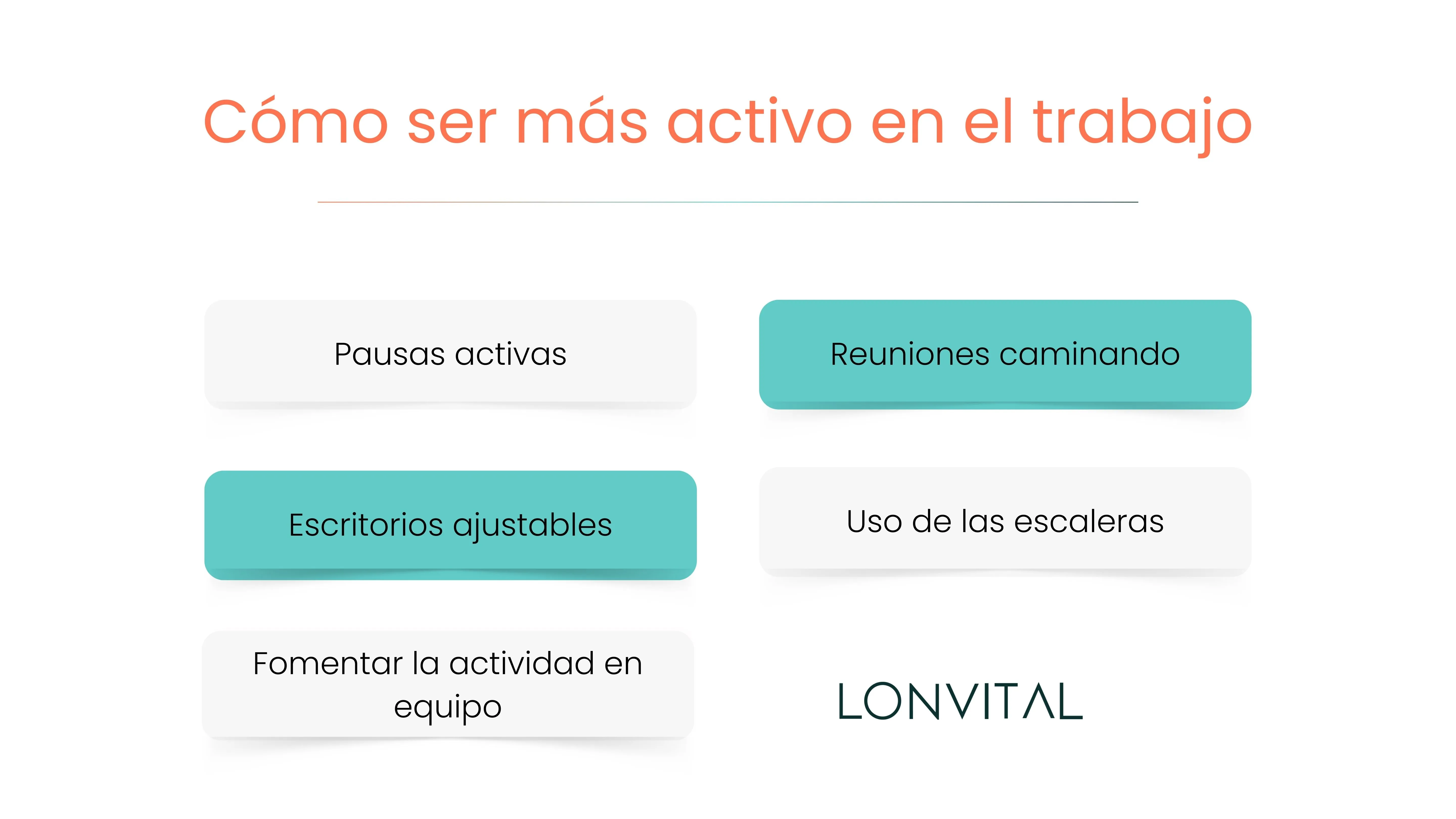 Cómo ser más activo en el trabajo