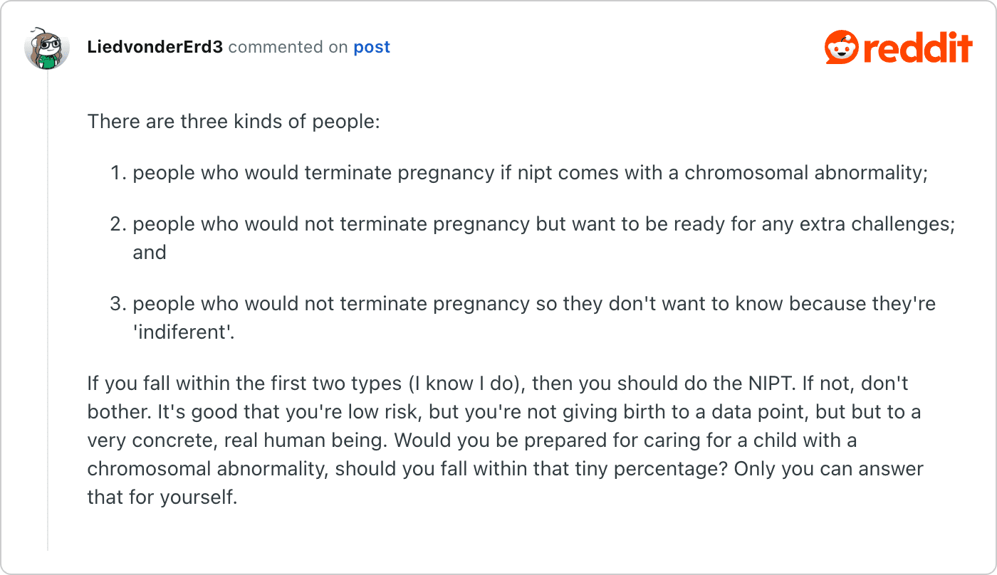 Post on Reddit