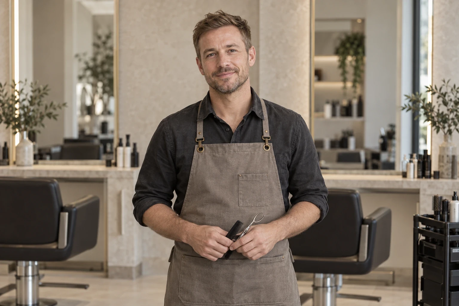 Noah, demo stylist for precision cuts
