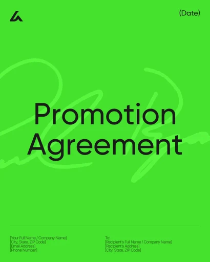 Promotion Agreement