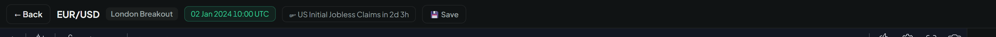 The top bar