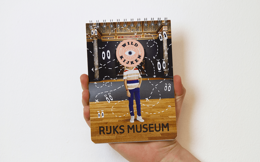 Grafisch ontwerp Rijksmuseum Wild kijken notitieblok