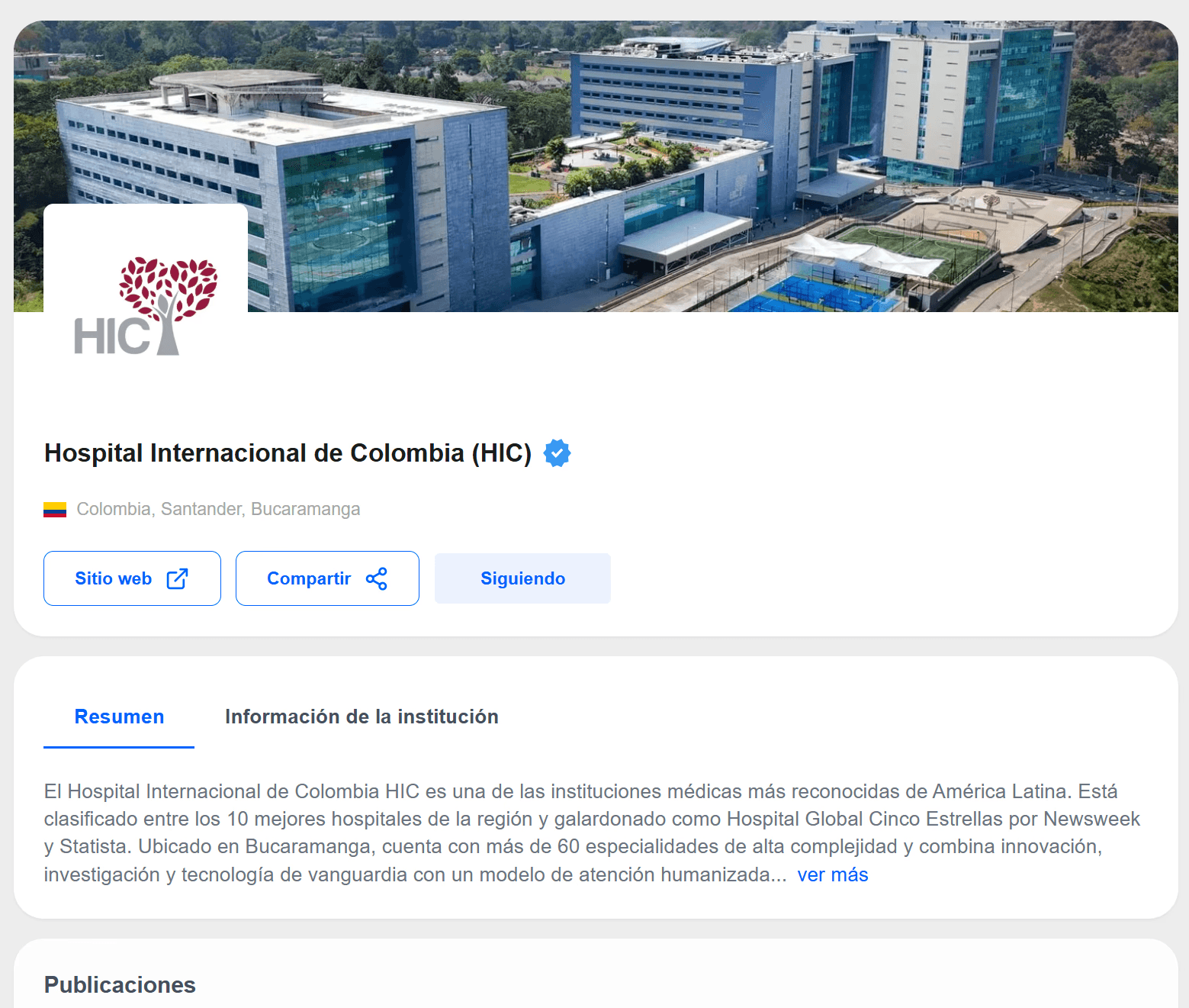 Instituciones IntraMed