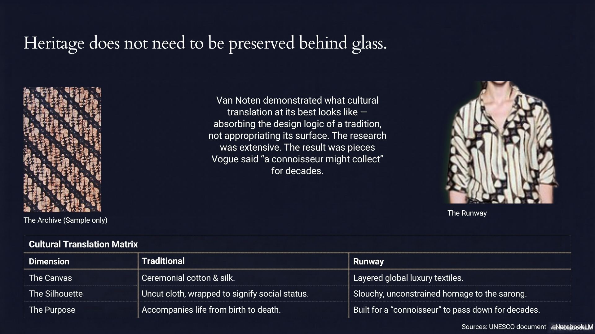 Dries Van Noten SS2010 × Indonesian Batik