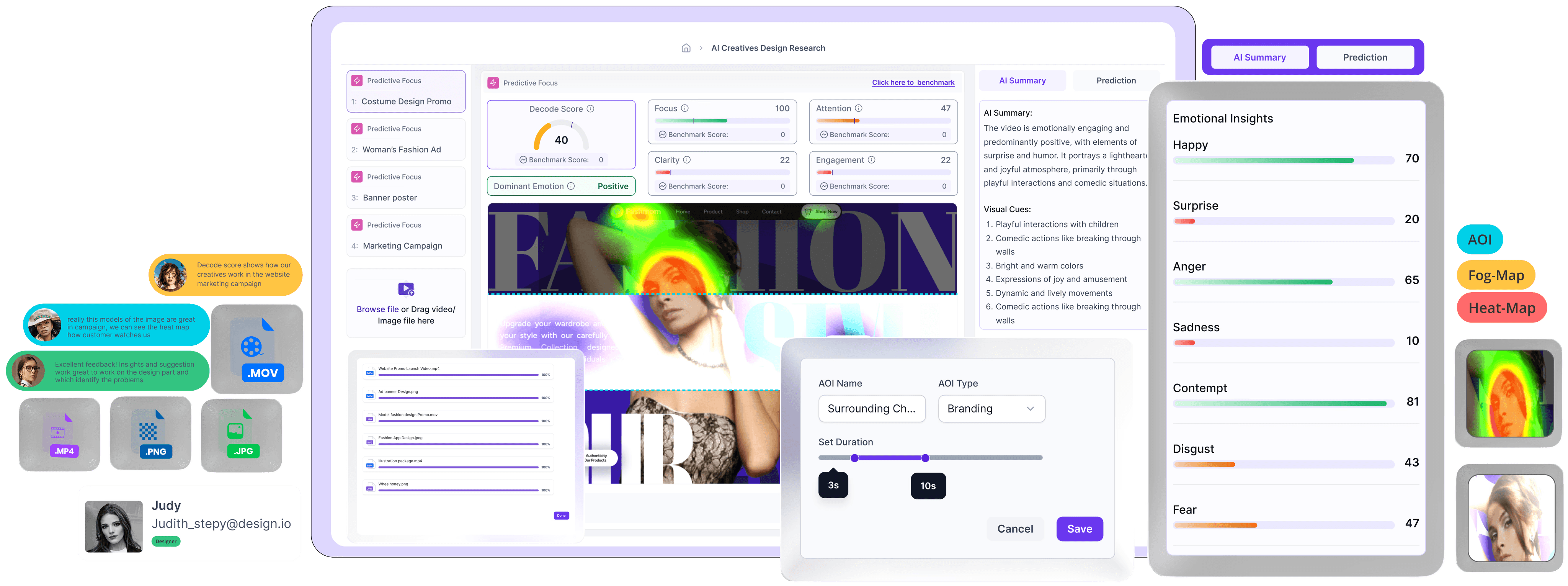 Entropik AI Creative Insights Dashboard showing different use cases