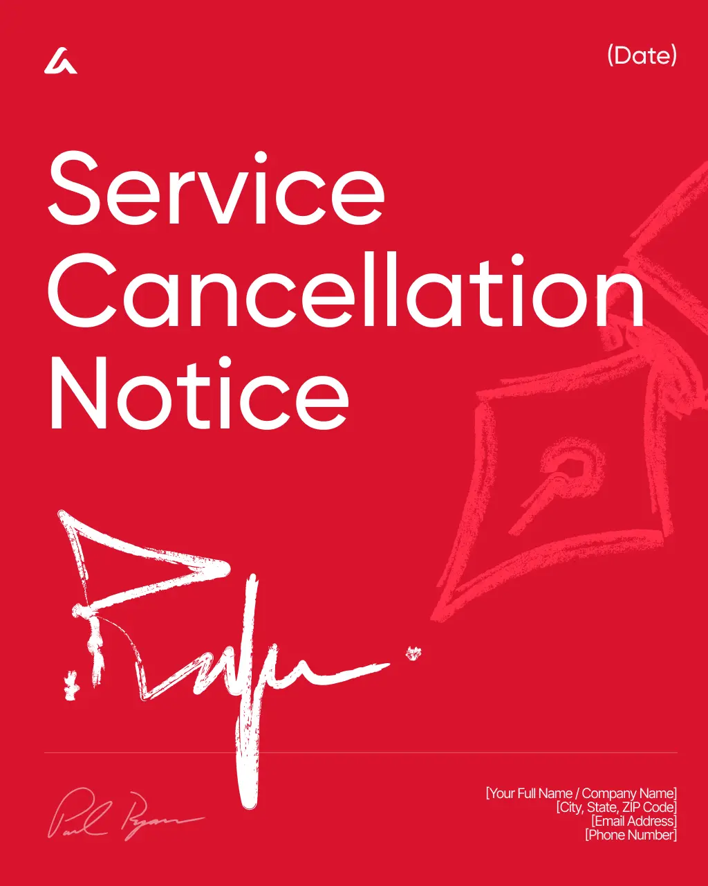 Service Cancellation Notice 