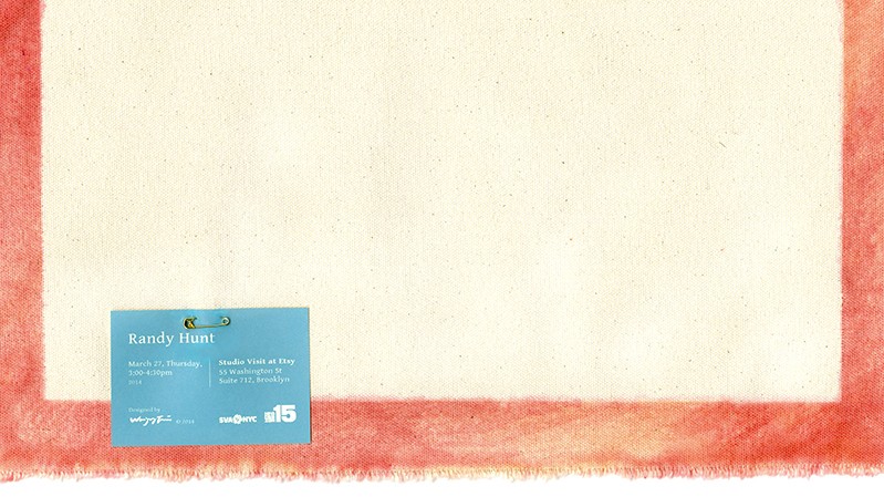 A poster depicting a piece of yellow paper with orange border, and attached to it is a blue label with white text.