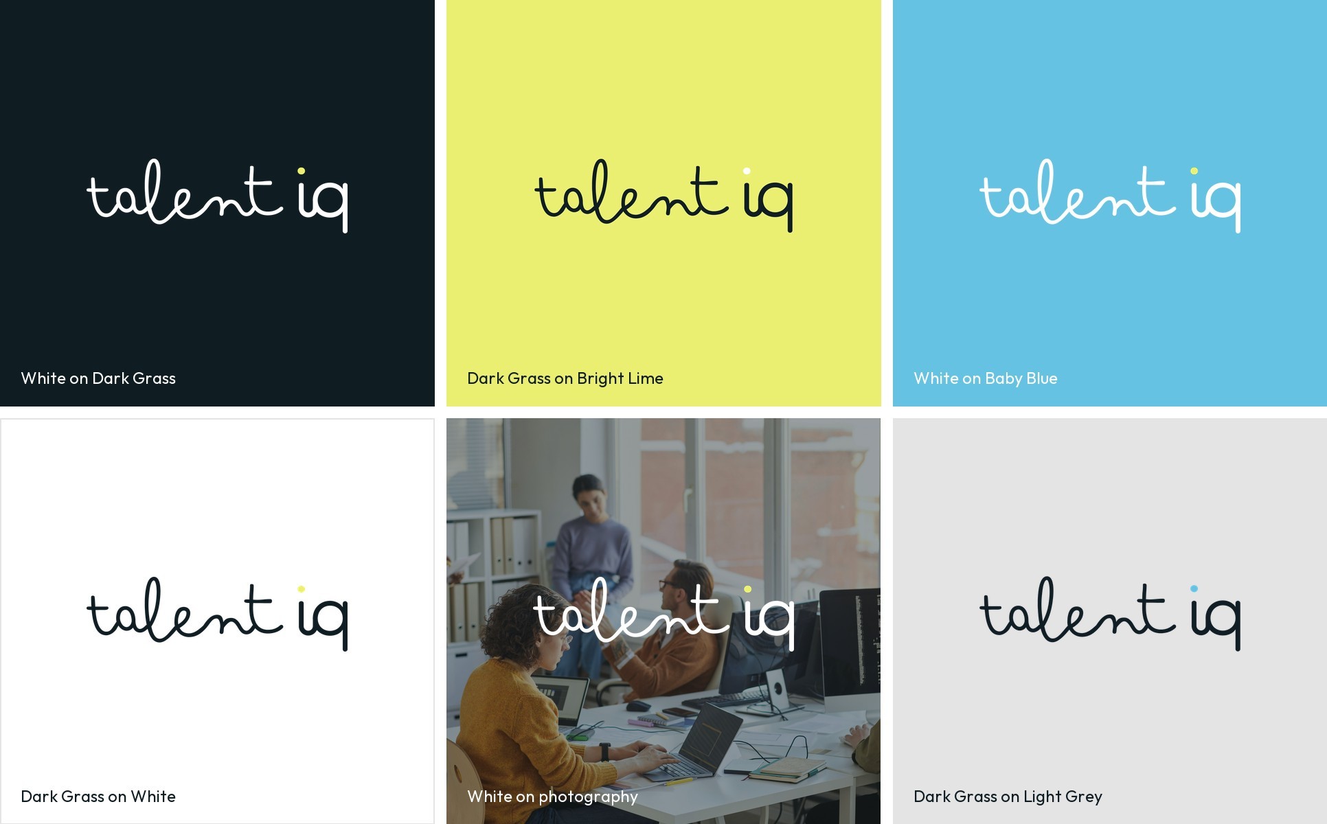 Approved Talent IQ logo colourways