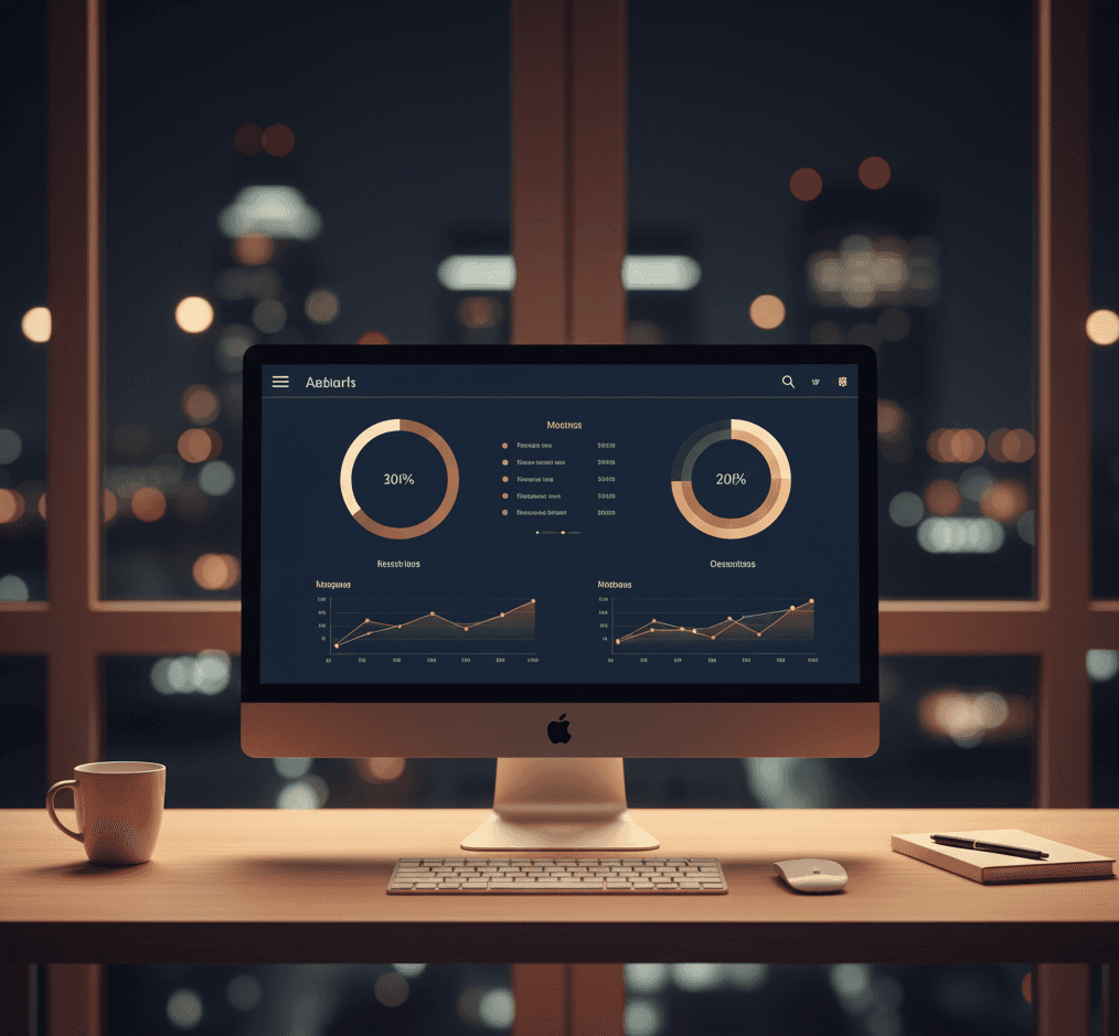 A laptop, tablet and mobile on a table