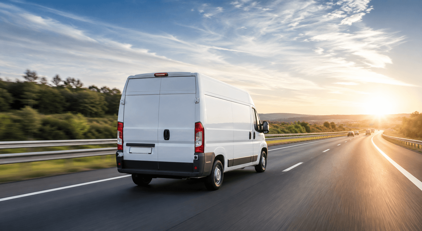 3,5to Transporter auf einer Autobahn