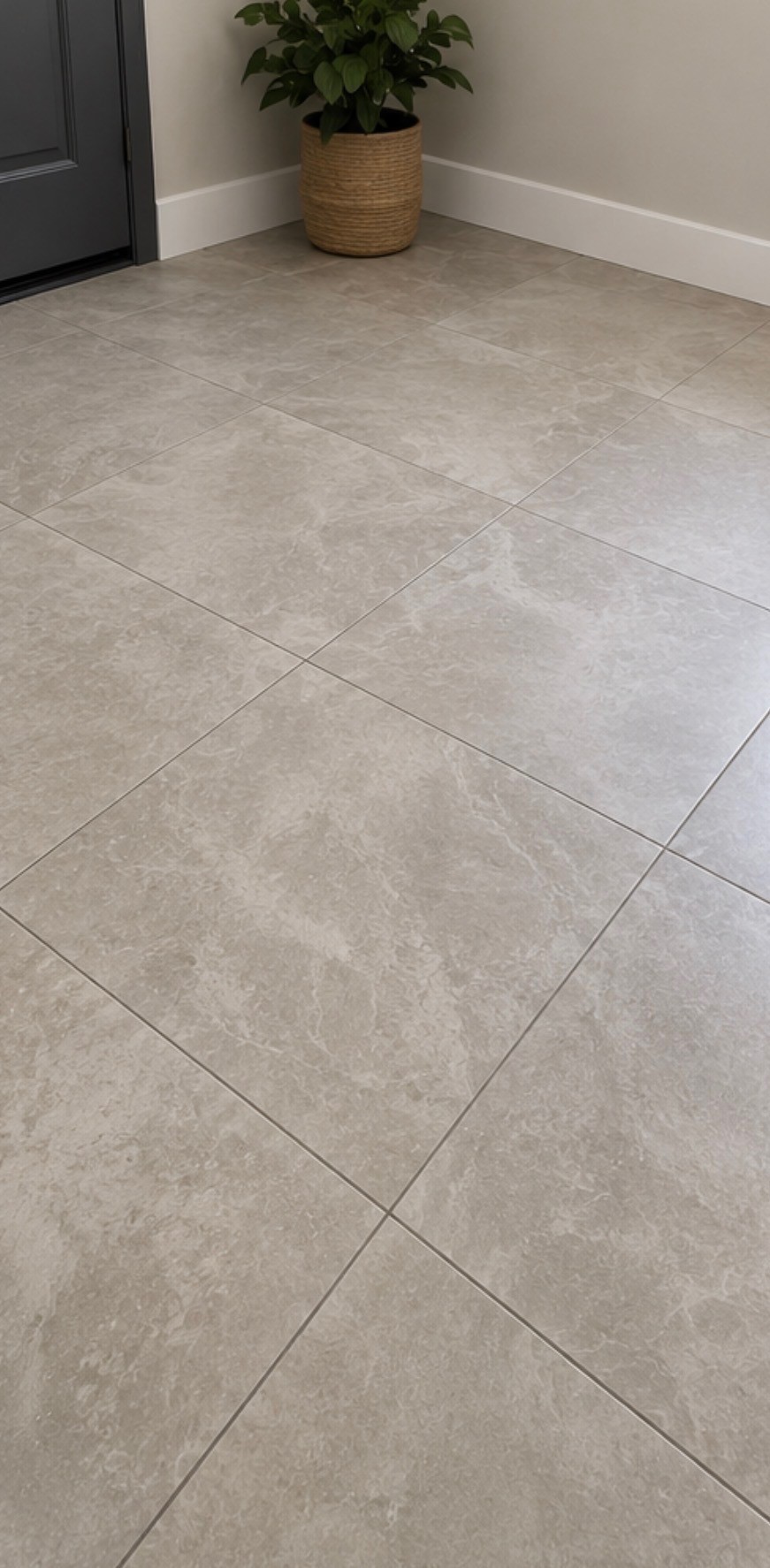 Tile installation and patterned floor