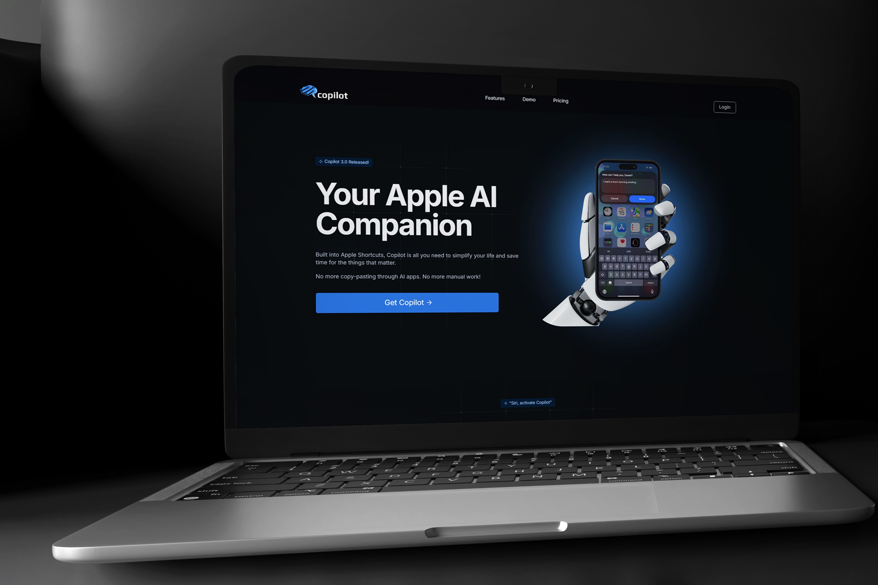 AI app website design