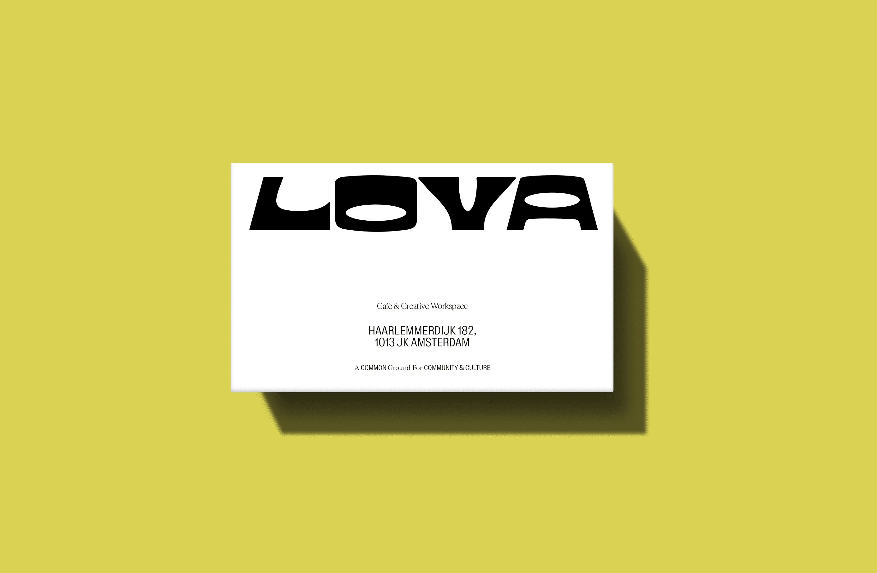 Lova business cards mockup by analogue agancy
