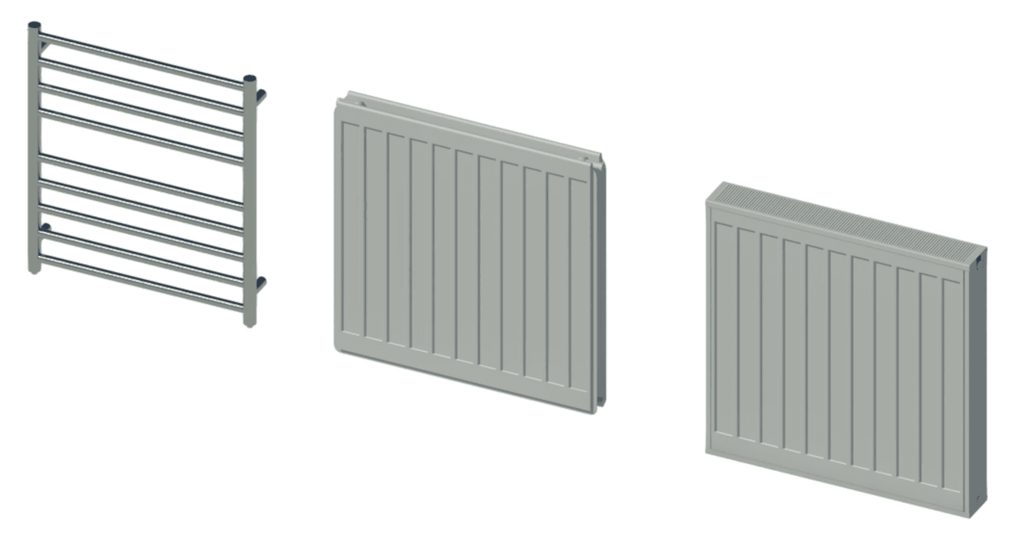 Modern Radiator Revit Radiator Heating System (Metric) | Free Revit Content | Kinship Blog