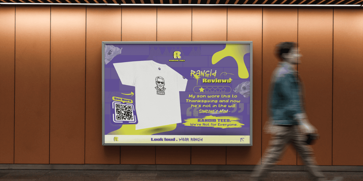 Jonathan Mize, co-founder of Rancid Tees, delivering bold, sarcastic streetwear that challenges conventional fashion and celebrates individuality.