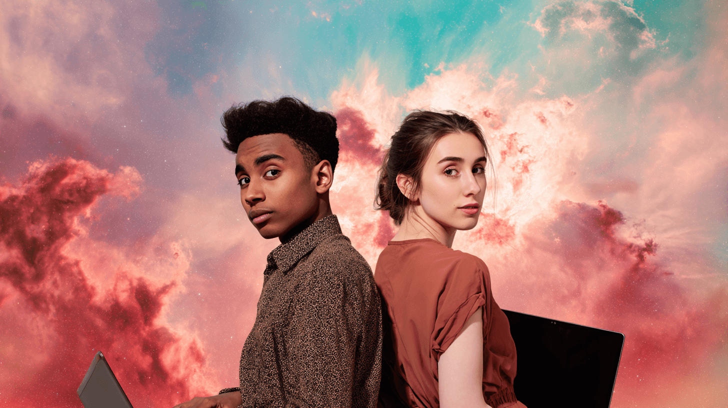 two senior engineers, one male, one female