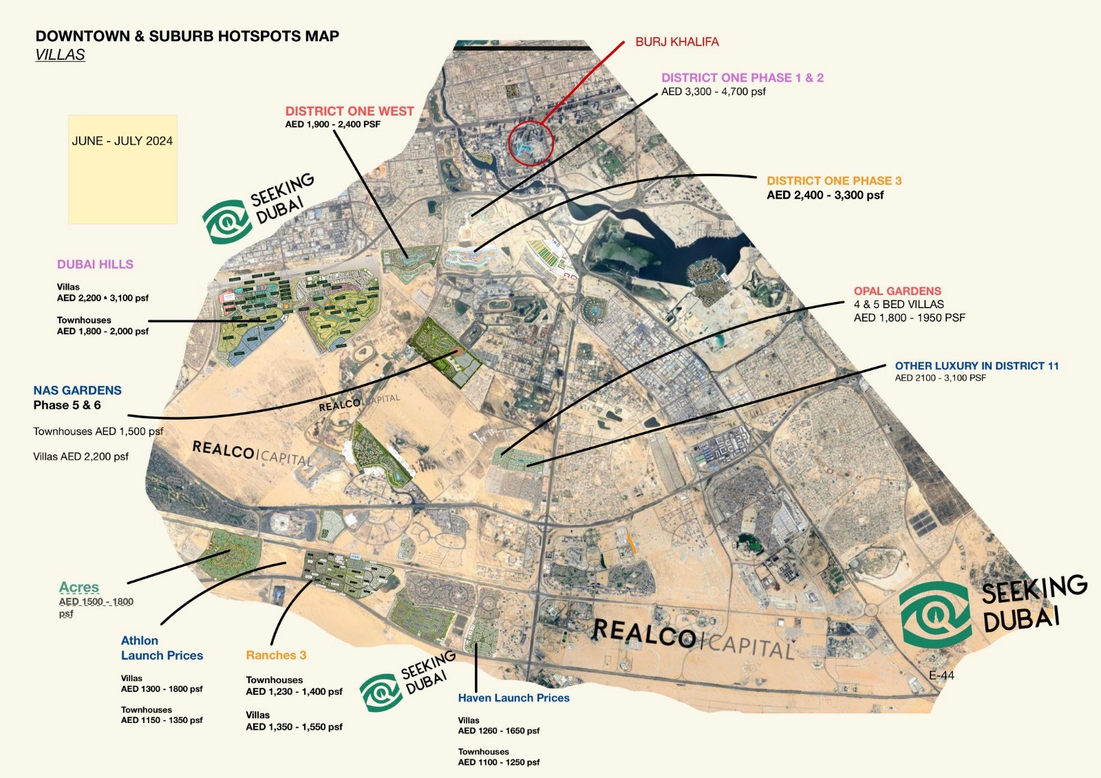 Broader perspective of the Villa Market , Downtown Dubai District 