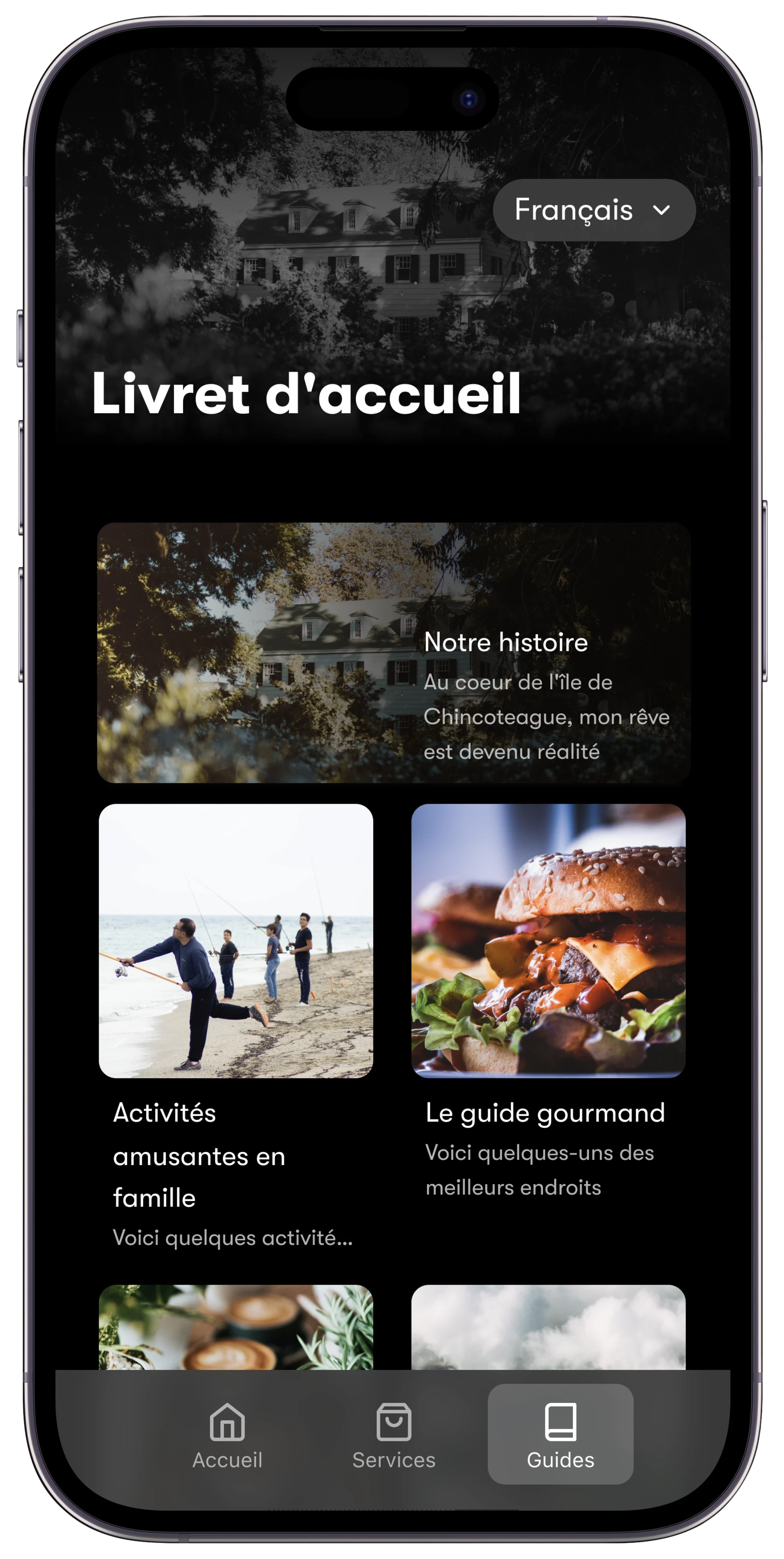 Section du guide de Boarding Pass