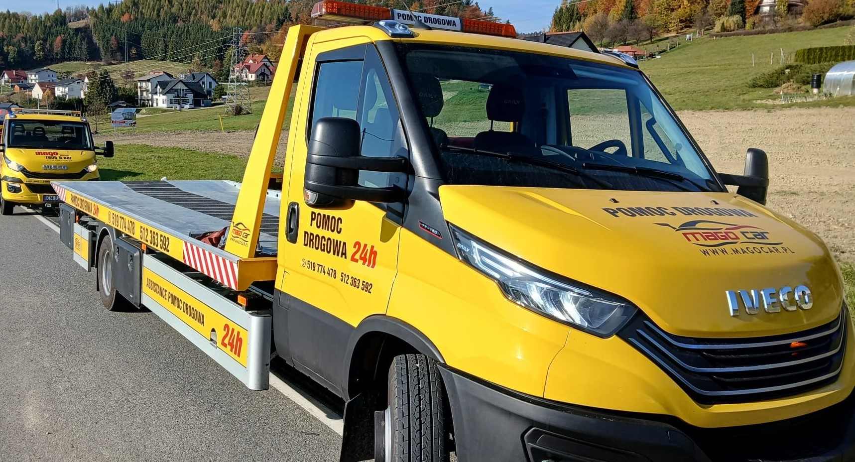 Pomoc drogowa 24h – transport samochodu lawetą po kolizji